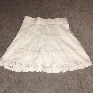 White Lace mini skirt